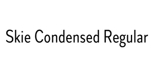Skie Condensed Regular Font