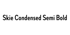 Skie Condensed Semi Bold Font