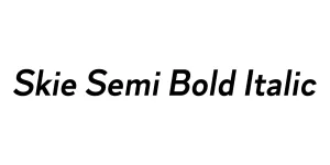 Skie Semi Bold Italic Font
