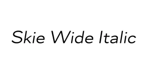 Skie Wide Italic Font