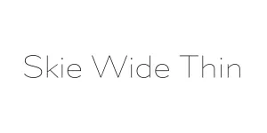 Skie Wide Thin Font