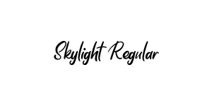 Skylight Regular Font