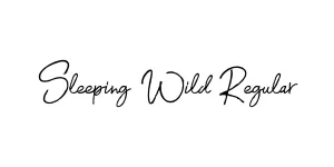 Sleeping Wild Regular Font