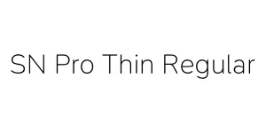 SN Pro Thin Regular Font
