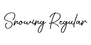Snowing Regular Font