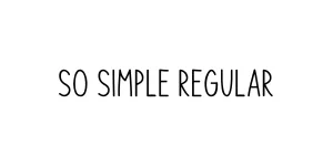 So Simple Regular Font
