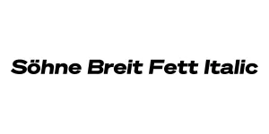Söhne Breit Fett Italic Font