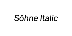 Söhne Italic Font