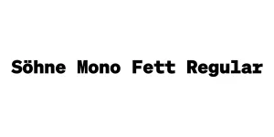 Söhne Mono Fett Regular Font