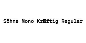 Söhne Mono Kräftig Regular Font