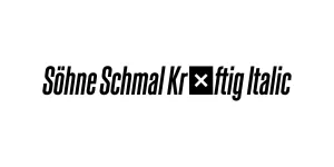 Söhne Schmal Kräftig Italic Font