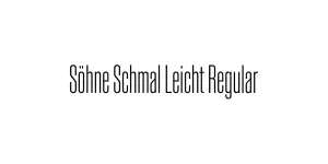 Söhne Schmal Leicht Regular Font
