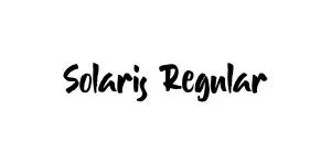 Solaris Regular Font
