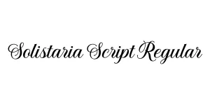 Solistaria Script Regular Font