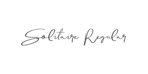 Solitaire Regular Font