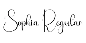 Sophia Regular Font