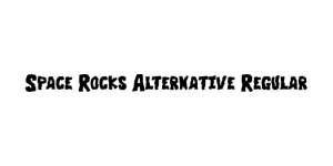 Space Rocks Alternative Regular Font