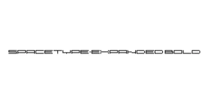 SpaceType-Expanded Bold Font