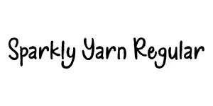 Sparkly Yarn Regular Font