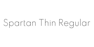 Spartan Thin Regular Font