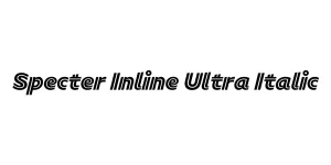 Specter Inline Ultra Italic Font