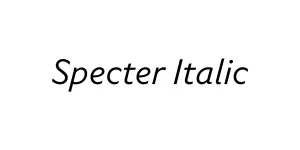 Specter Italic Font