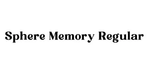 Sphere Memory Regular Font