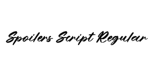 Spoilers Script Regular Font