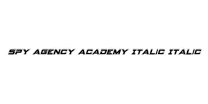 Spy Agency Academy Italic Italic Font