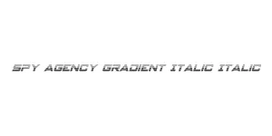 Spy Agency Gradient Italic Italic Font