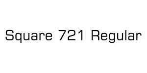Square 721 Regular Font
