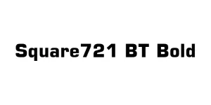Square721 BT Bold Font