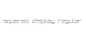 Squared Display Regular Font