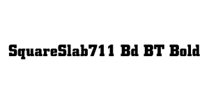 SquareSlab711 Bd BT Bold Font