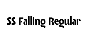 SS Falling Regular Font
