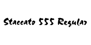 Staccato 555 Regular Font