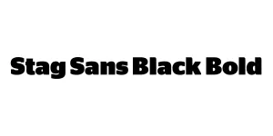 Stag Sans Black Bold Font