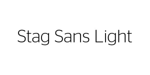 Stag Sans Light Font