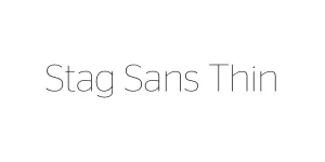 Stag Sans Thin Font