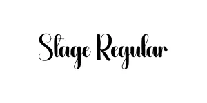 Stage Regular Font