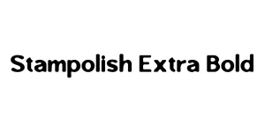 Stampolish Extra Bold Font