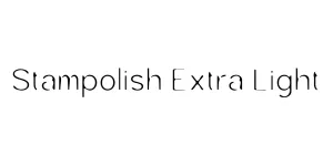Stampolish Extra Light Font