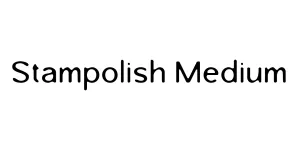 Stampolish Medium Font