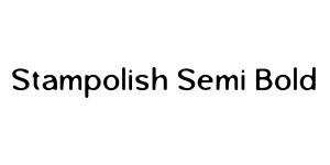 Stampolish Semi Bold Font
