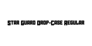 Star Guard Drop-Case Regular Font