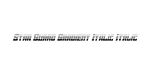 Star Guard Gradient Italic Italic Font
