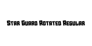 Star Guard Rotated Regular Font