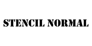 Stencil Normal Font