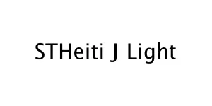STHeiti J Light Font