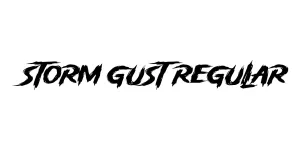 Storm Gust Regular Font
